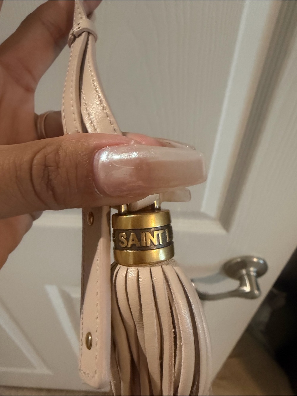 Saint Laurent leather tassel bag charm - Picture 2 of 4